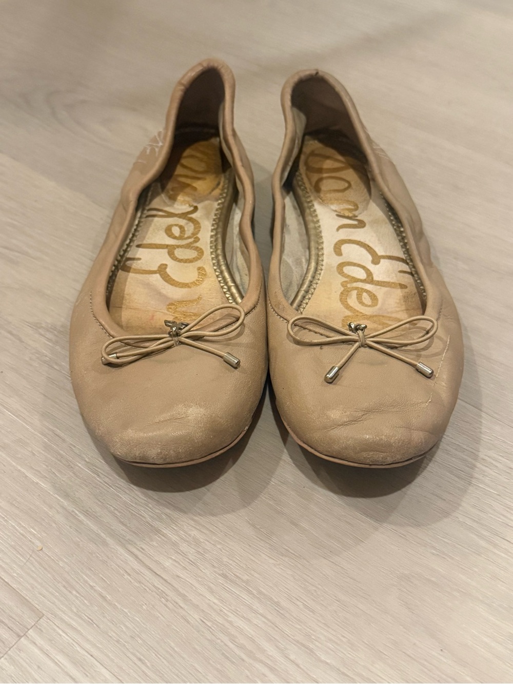Sam Edelman Women's Neutral Ballet Flats with Bow